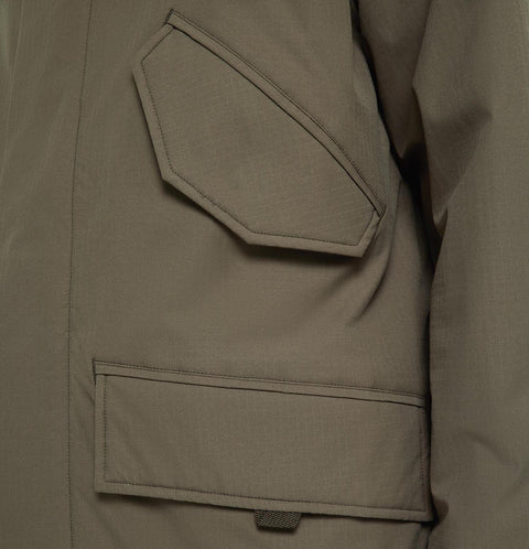 Parka longue mi-longue plein hiver vert