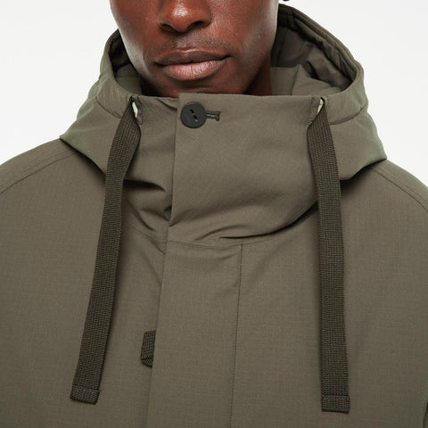 Parka longue mi-longue plein hiver vert