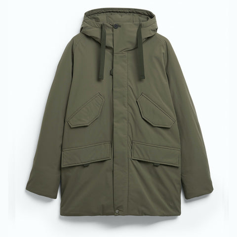 Parka longue mi-longue plein hiver vert
