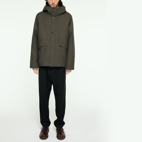Parka courte d'hiver vert foncé