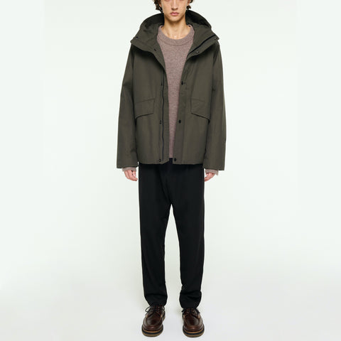 Parka courte d'hiver vert foncé