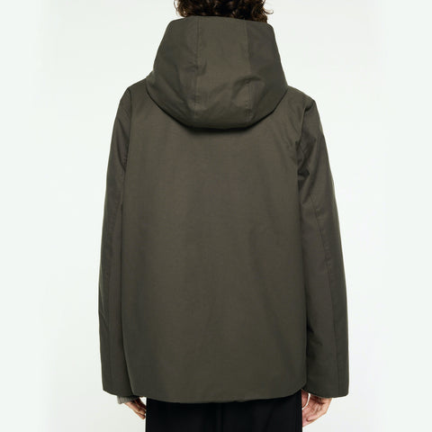 Parka courte d'hiver vert foncé