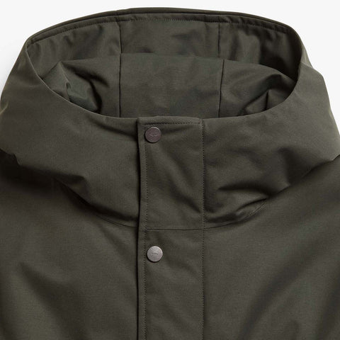 Parka courte d'hiver vert foncé