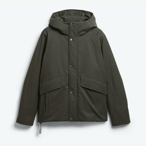 Parka courte d'hiver vert foncé