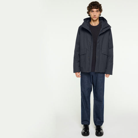 Parka courte d'hiver gris