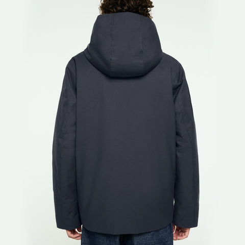 Parka courte d'hiver gris