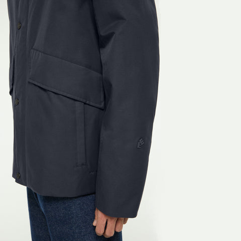 Parka courte d'hiver gris