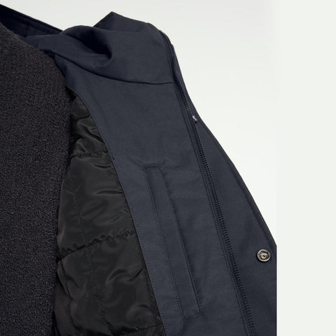 Parka courte d'hiver gris