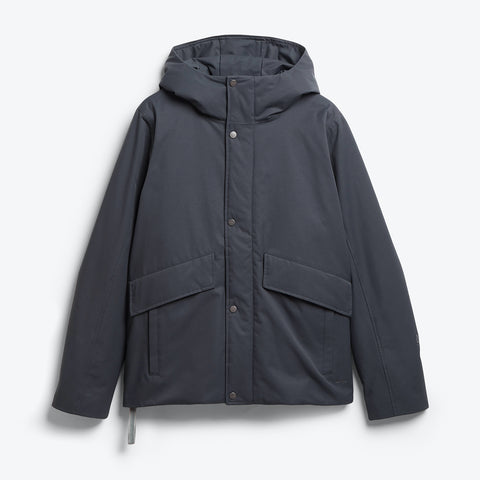 Parka courte d'hiver gris