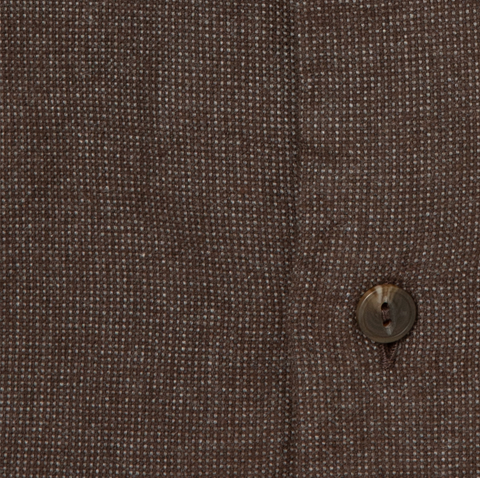 Chemise en flanelle de coton brun