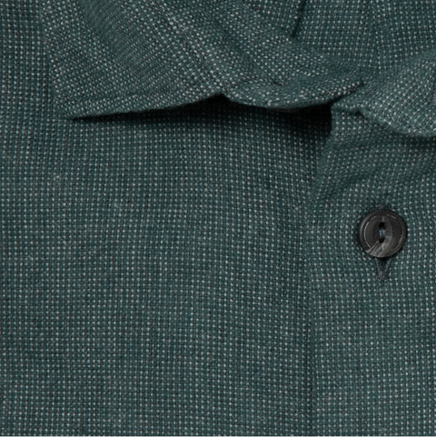 Chemise en flanelle de coton vert