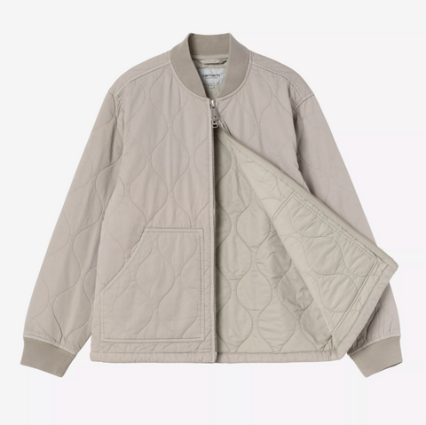 Blouson Carhartt WIP en coton matelassé écru