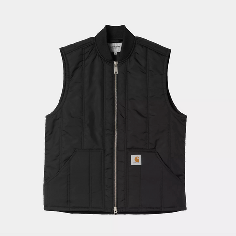 Gilet sans manche en nylon matelassé noir