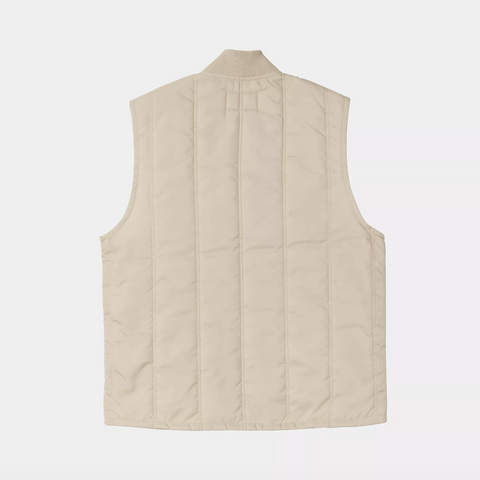 Gilet sans manche en nylon matelassé fleur de sel