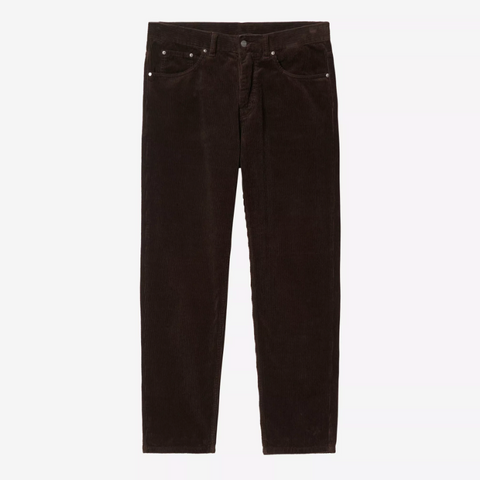 5 poches velours tobacco