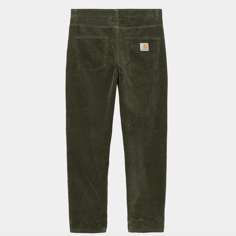 5 poches velours office green
