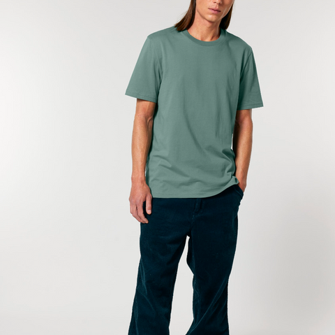 Tee-shirt en coton bio col rond verdoyant