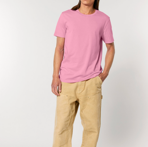 T-shirt manches courtes effet délavé rose bubble