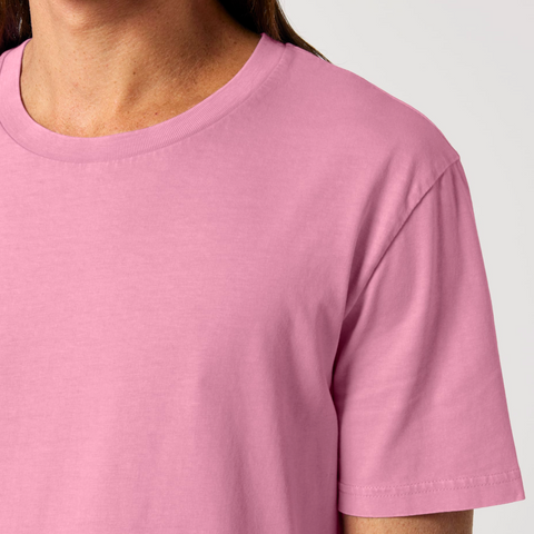 T-shirt manches courtes effet délavé rose bubble