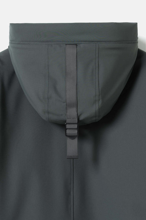 Parka courte Elvine imperméable coal green