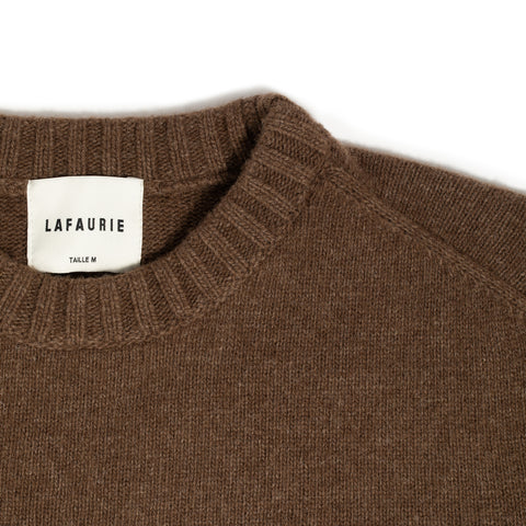 Pull en laine d'esprit lambswool marron