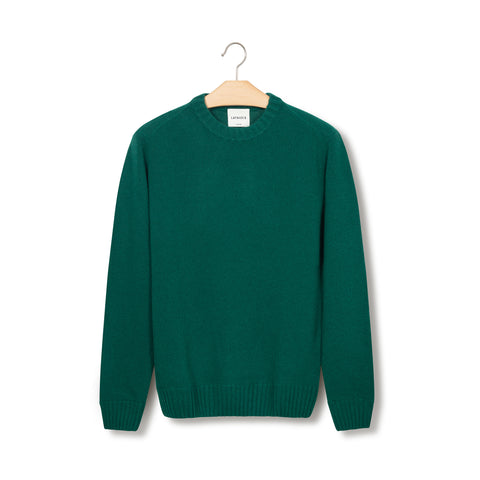 Pull en laine d'esprit lambswool vert