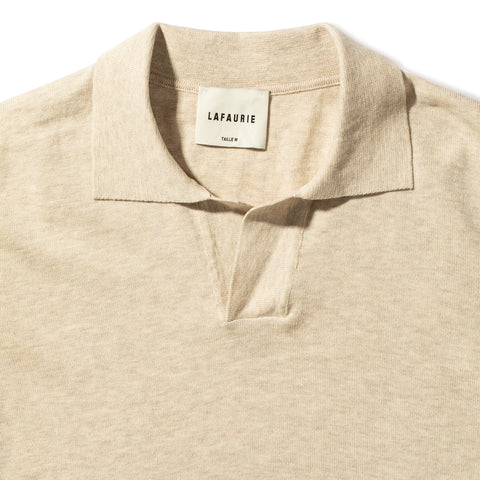 Pull en coton chiné naturel