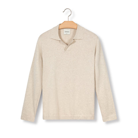 Pull en coton chiné naturel