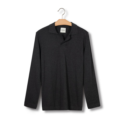 Pull en coton gris graphite