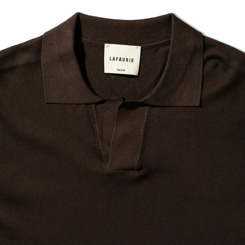 Pull en coton marron ébène