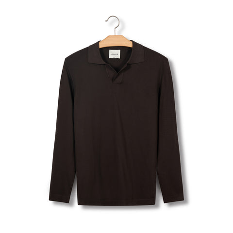 Pull en coton marron ébène