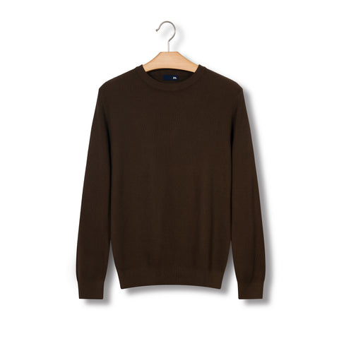 Pull en maille anglaise cacao