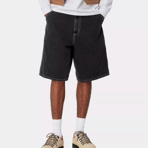 Short en denim noir