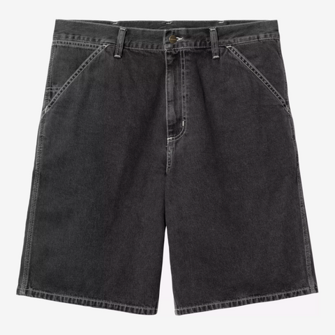 Short en denim noir