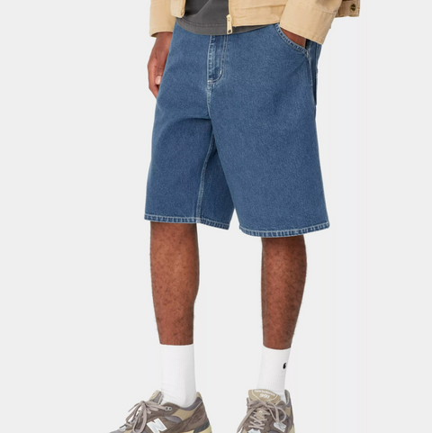 Short en denim bleu