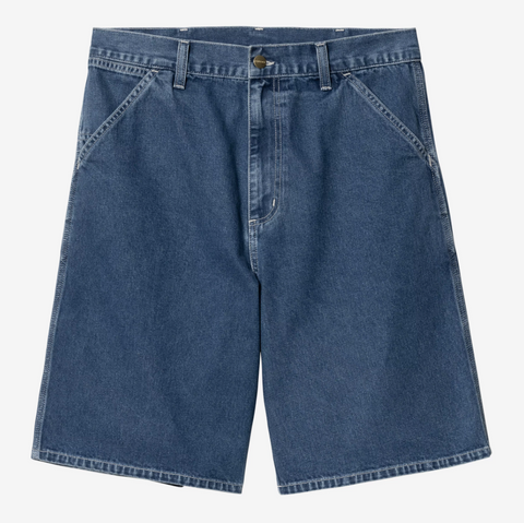 Short en denim bleu