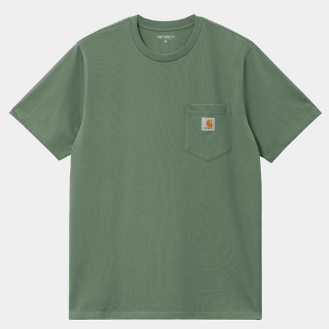 Tee shirt à poche poitrine Carhartt WIP vert park