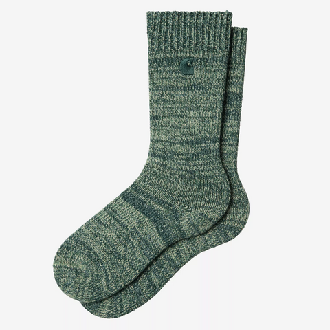 Chaussettes moulinées vert
