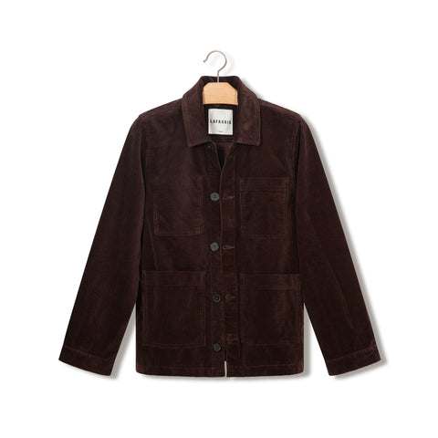 Veste de peintre Lafaurie en velours lie de vin