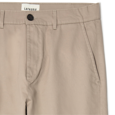 Chino en coton coupe droite beige
