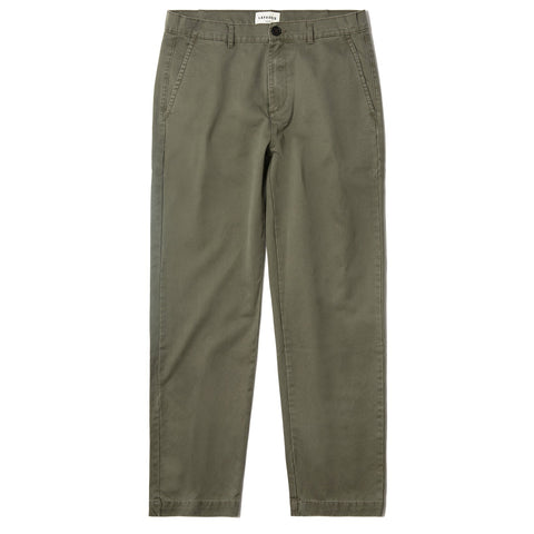 Chino en coton coupe droite vert