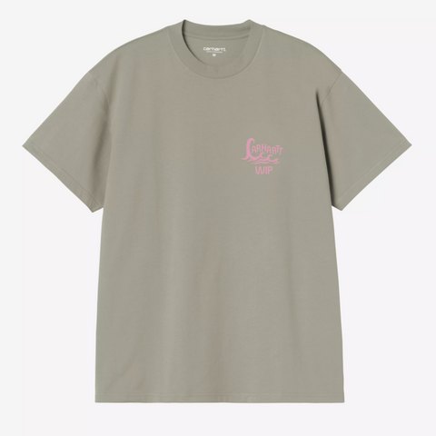 Tee shirt imprimé wave vert