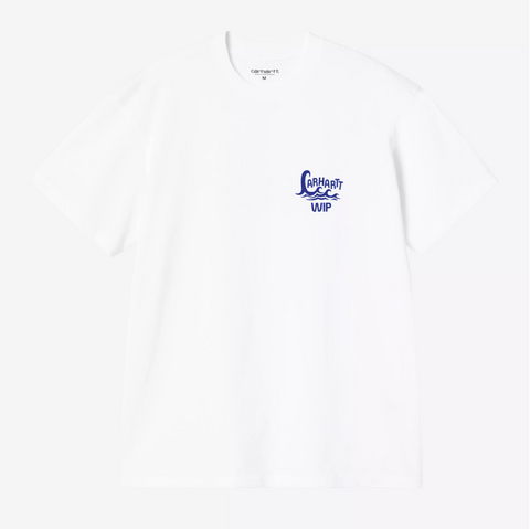 Tee shirt imprimé wave blanc