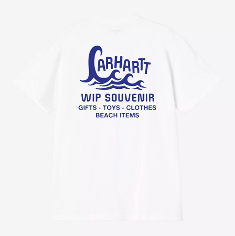 Tee shirt imprimé wave blanc
