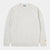 Jo Vêtement, boutique pour homme à Paris Montmartre. Sweatshirt en coton Carhartt, nouvelle collection Printemps 2022. Chase gris plat face