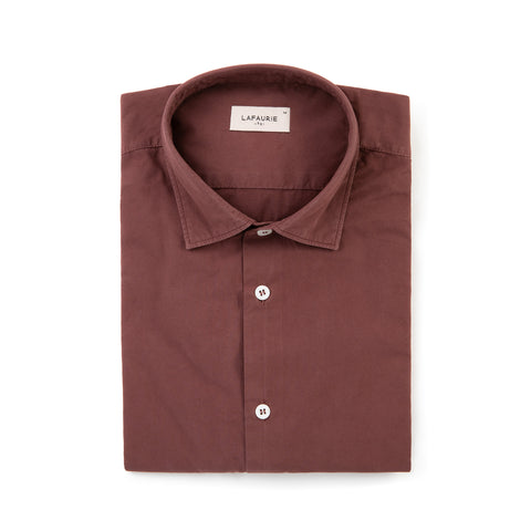 Découvrez la nouvelle collection automne-hiver 2022 Jo Vêtements. Chemise en popeline de coton pour homme quetsche plat