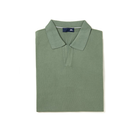 Polo manches courtes vert kaki