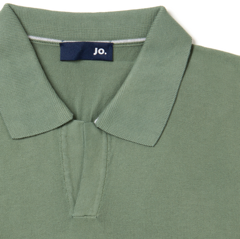 Polo manches courtes vert kaki
