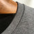 Jo Vêtement collection automne 2021 t-shirt homme coton bio gots orsel gris acier detail 2
