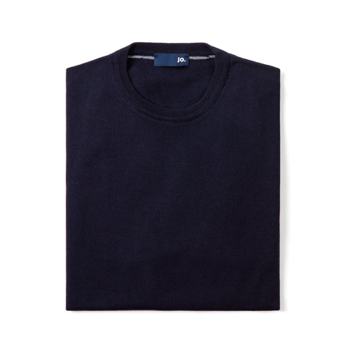 Pull IRWIN en laine mérinos bleu marine
